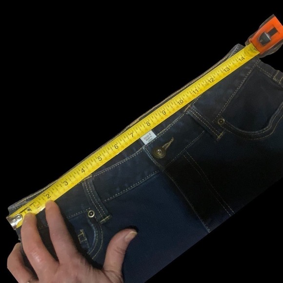 Boston Proper Paris Slim Boot Cut Sz 6 Dark Wash, 10” rise, 14.5” Waist Ins. 32” - Picture 11 of 12